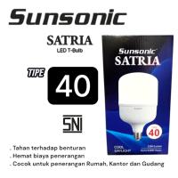 10 PCS SUNSONIC SATRIA lampu LED 5 10 15 20 30 40 Body Besar Cahaya Putih Terang SNI