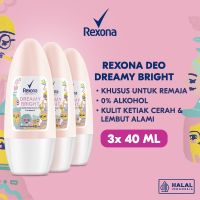 Rexona Roll On Deodorant Dreamy Bright 40ml x3