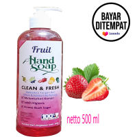 SABUN CUCI TANGAN FRUIT HAND SOAP BTL PUMP STARWBERRY ISI 500 ML