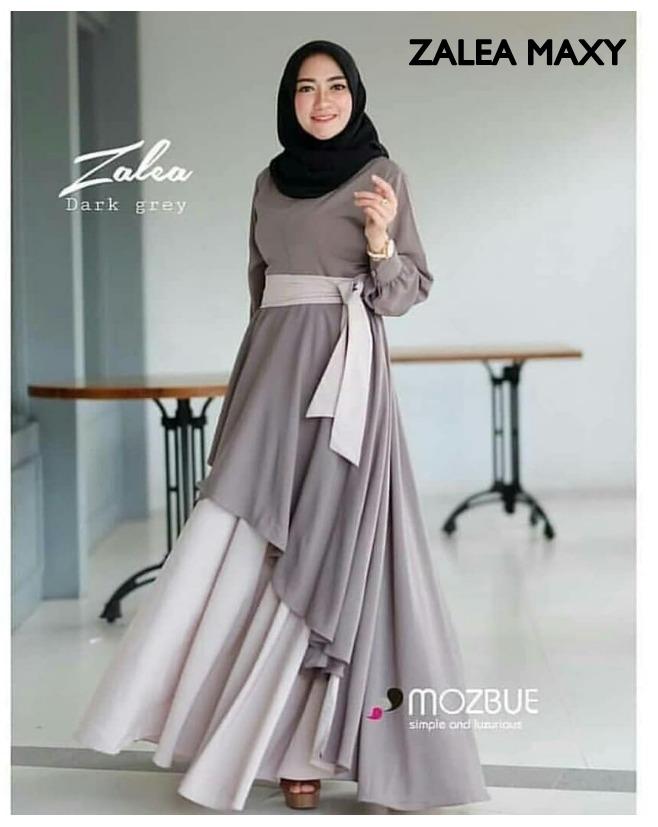 Baju Muslim Modern Gamis Zalea Maxi Dress Wolfice Trendy Modern Wanita Baju Panjang Stelan Polos Muslim Gaun Kerja Dress Pesta Syar’i Murah Terbaru Maxi Muslimah Termurah Pakaian Modis Baju Hijab Panjang Simple Syari Casual Elegant 2019