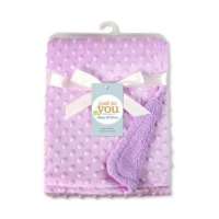 Selimut Bayi CARTERS Fleece Minky Dot Buble Bintik Polos Bahan / Baby Blanket