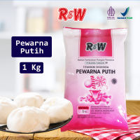 R&W Rajawali Pewarna Putih Makanan Titanium Dioksida 1 Kg untuk Kue Bakpau Fondant Buttercream Halal BPOM