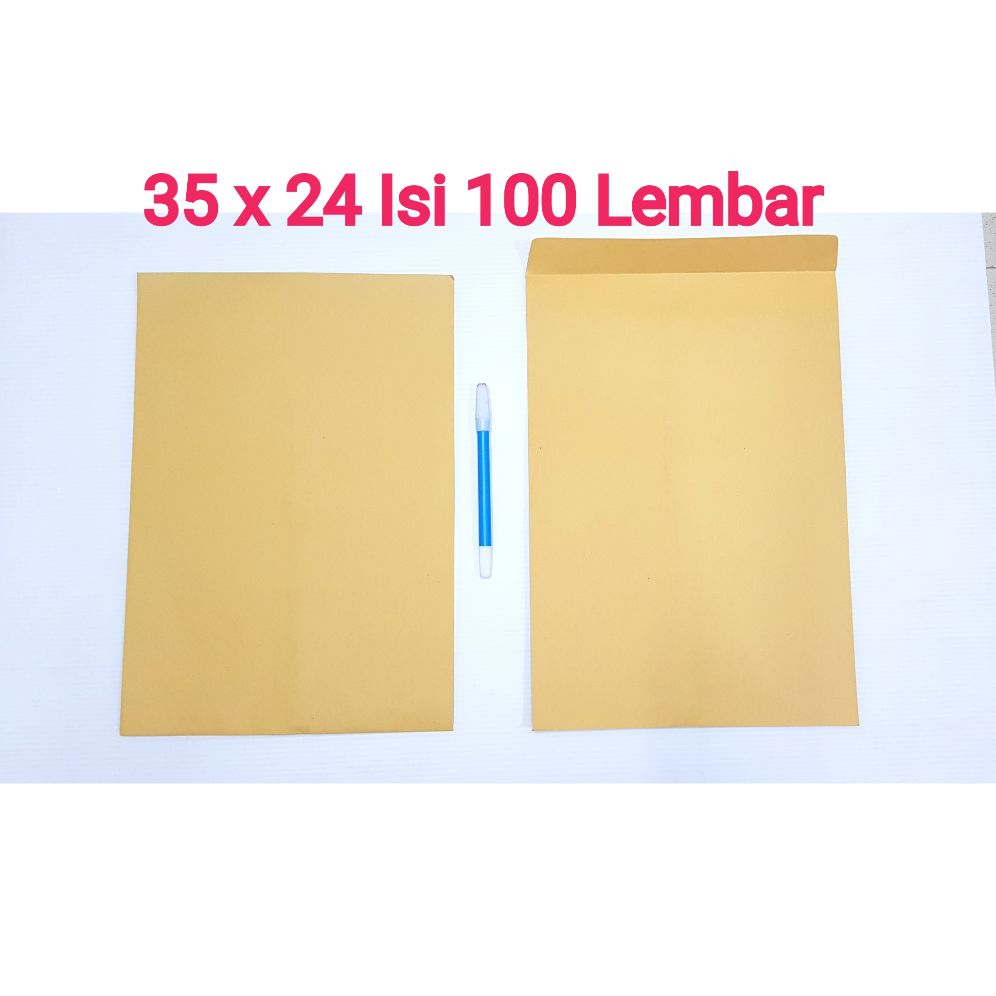 Amplop Coklat Folio ( Isi 100 Lembar )