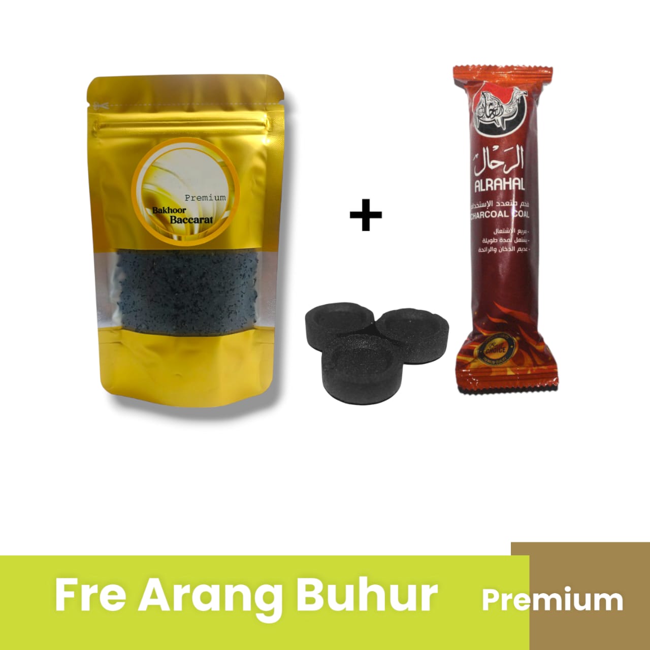1 paket Bukhur Gold Premium plus Arang Charcoal 1 bungkus / dupa wangi aroma terapi pengharum kamar