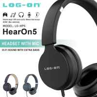 HEADSET EXTRA BASS HP05 HANDSFREE BANDO LOG-ON