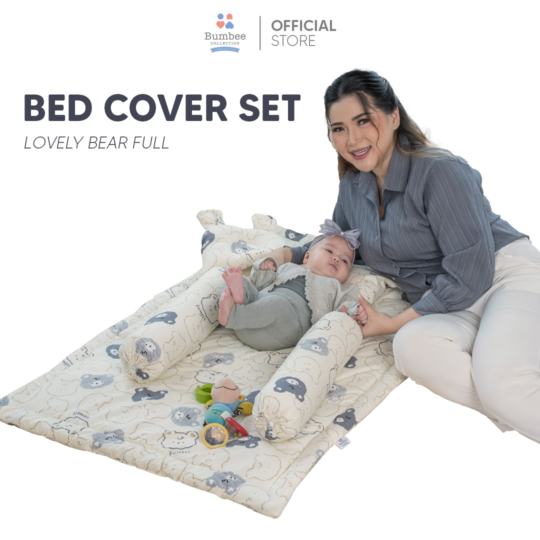 Bumbee Collection - Bed Cover Set Baby Selimut Lembut untuk Bayi Tidur Nyenyak FREE Kaos Kaki Bunda dan Tas Mika - Tidur Nyenyak Dimana Saja