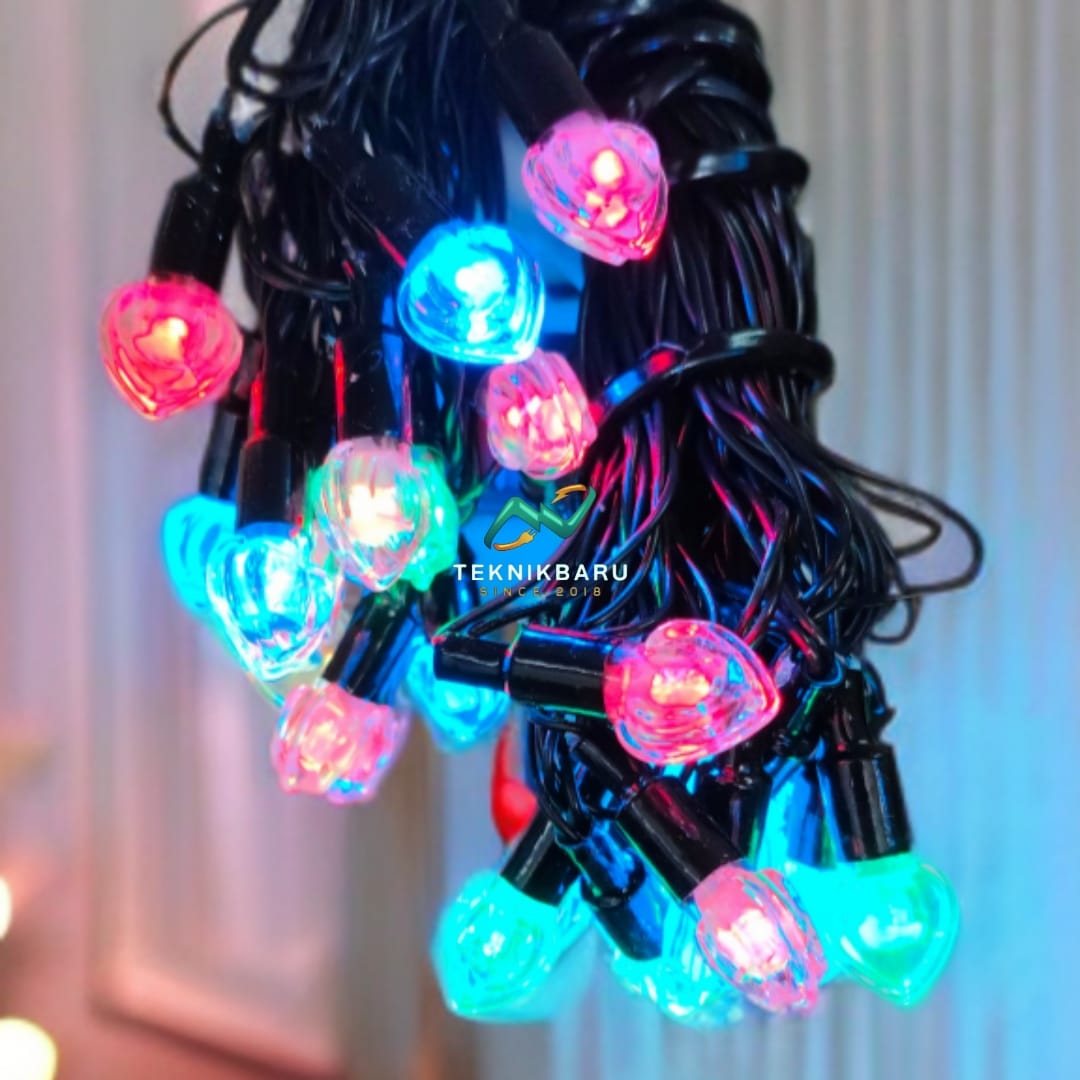 Lampu Tumblr LED RGB Motif Anggur Bulan Bintang Crystal | Hiasan Natal & Ramadhan | Dekor Kamar Estetik