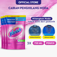 [Paket isi 3] Vanish Pink Liquid Pembersih Noda 750ml