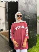 Aldira Kaos Oversize Wanita Hijab / Kaos Oversize Wanita Kekinian / Pakaian Wanita / Baju Lebaran 2022 Wanita / Kaos Lengan Panjang Wanita / Style Kaos Oversize Wanita / Kaos Atasan Wanita Hijab / Baju Wanita Size Jumbo / Kaos Atasan Wanita