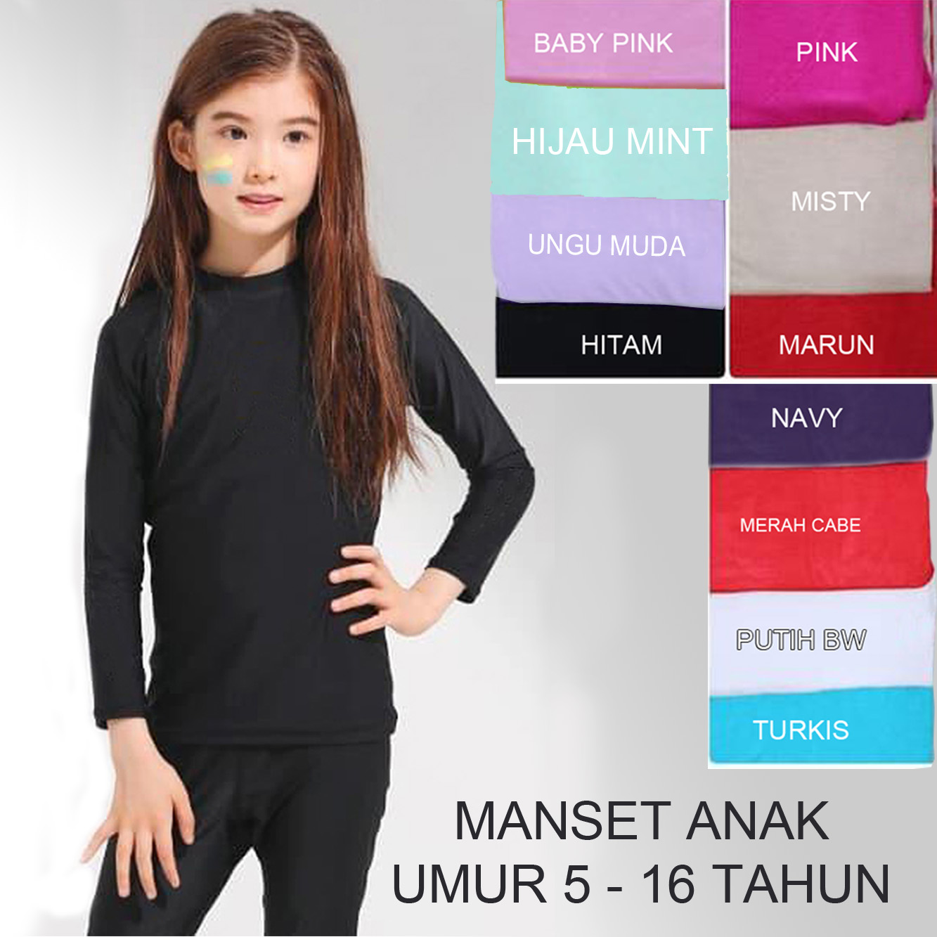 Manset Mangset Anak spandek baju manset spandek jumbo