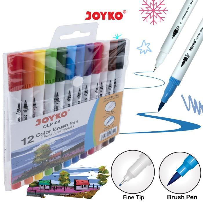 JOYKO Color Brush Pen Pena Kuas Warna CLP-06 12 Warna Color
