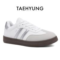 PVN Taehyung Sepatu Sneakers Wanita Sport Shoes Silver 303