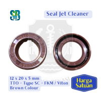 Sil Oli SC Jet Cleaner Mesin Jet Cleaner 12 20 5 mm (Oil Seal Mesin Semprot Air Tekanan Tinggi FKM Viton)