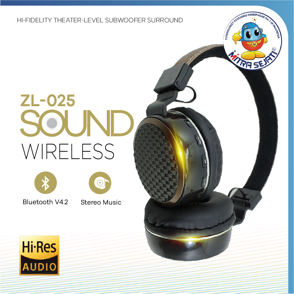 Headphone Bluetooth DJ Wireless ZL025-AHFDJZL025