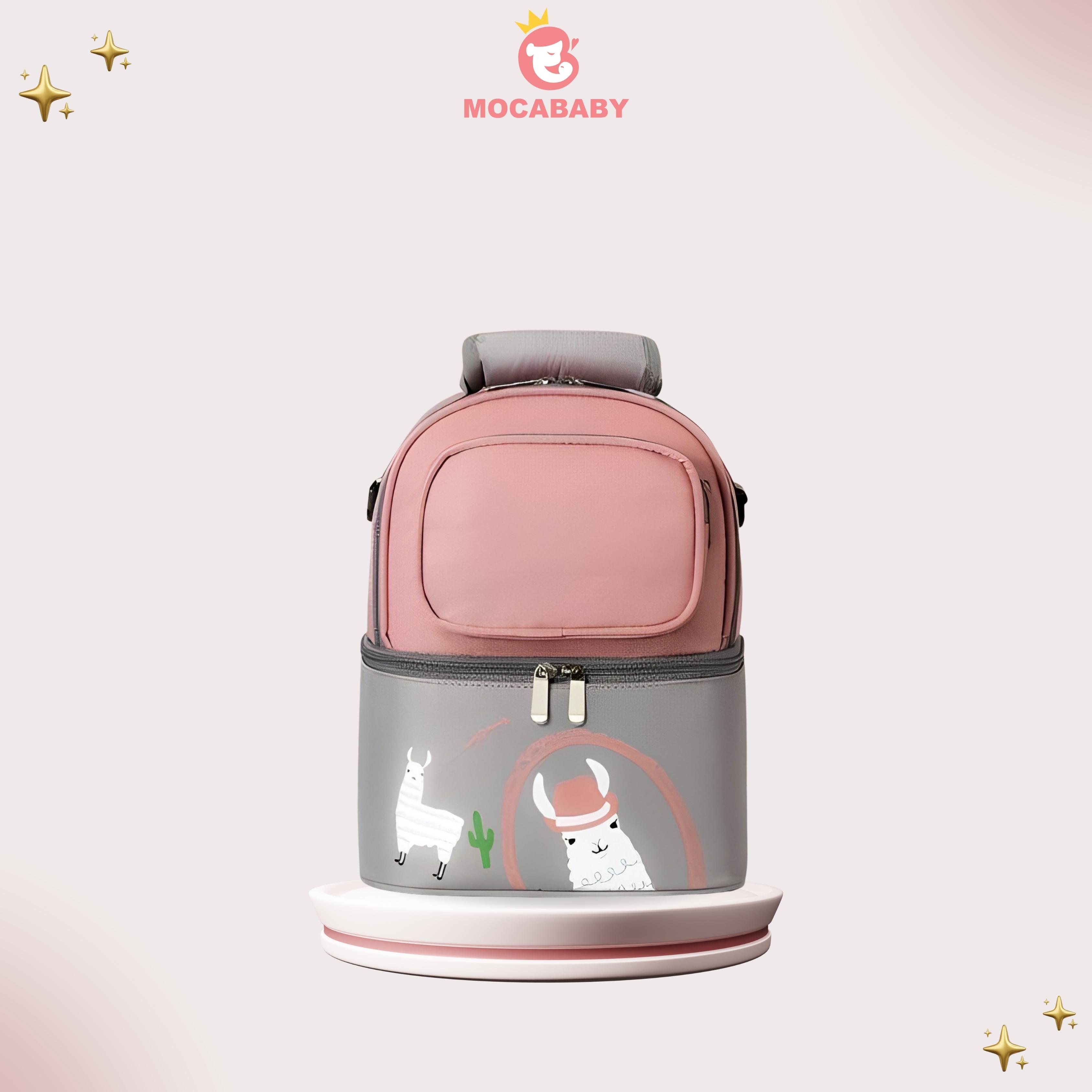 Mocababy Tas ASI cooler bag ASI tas penyimpanan asi diaper bag sling cooler bag Tas susu multifungsi tas makan siang dua lapis ASI tas isolasi termal tas penyimpanan tas es