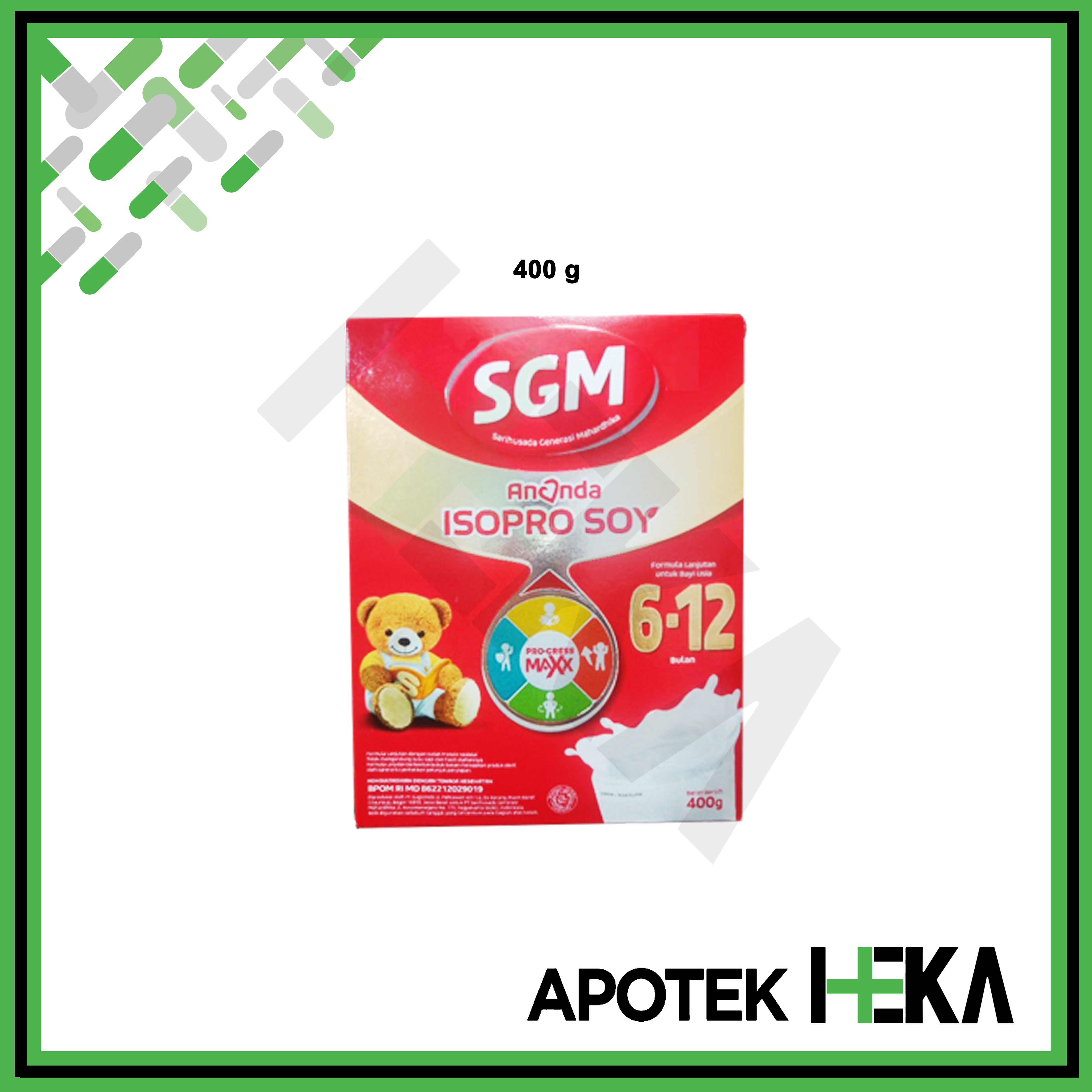 SGM Ananda Isopro Soy 200 g / 400 g - Susu Formula Protein Kedelai