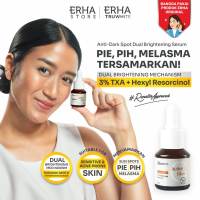 ERHA Truwhite Active Glow Booster with 3% Tranexamic Acid & Hexyl Resorcinol - 15ml I Anti-Dark Spots Dual Brightening Serum | Atasi PIE PIH dan Melasma | Menyamarkan Dark Spot cocok untuk kulit Normal/Sensitif/Jerawat