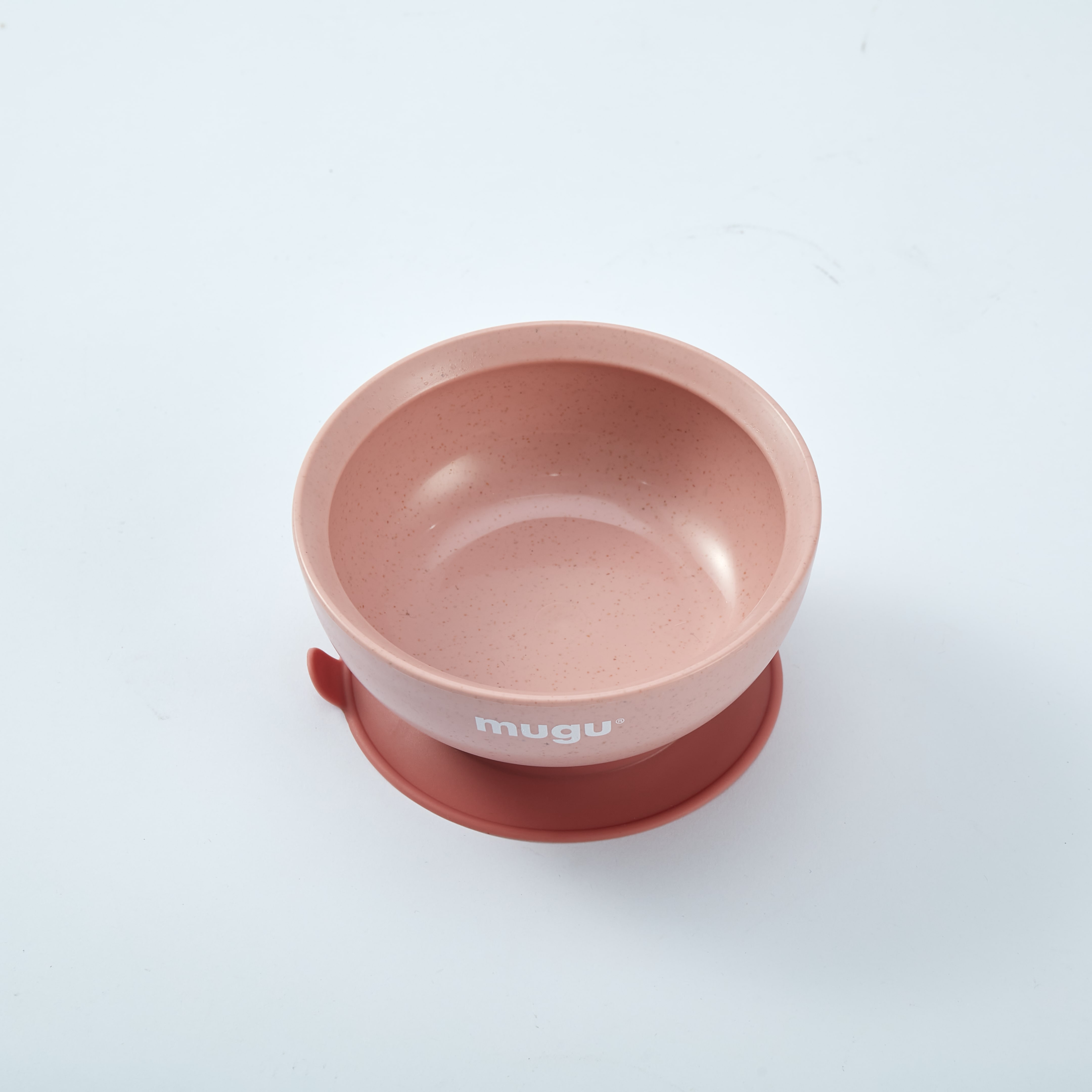 MUGU Wheat Straw Antispill Suction Bowl 450ml - Tempat Makan Anak