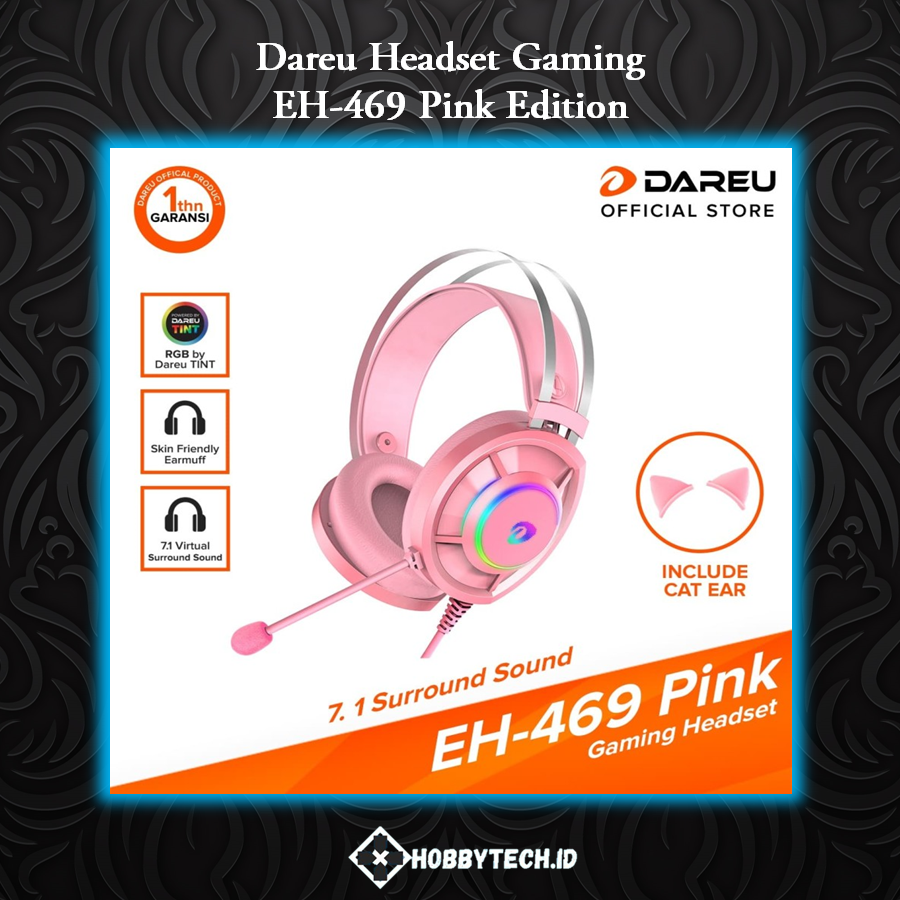 DAREU EH-469 Pink Edition Gaming Headset Kitty