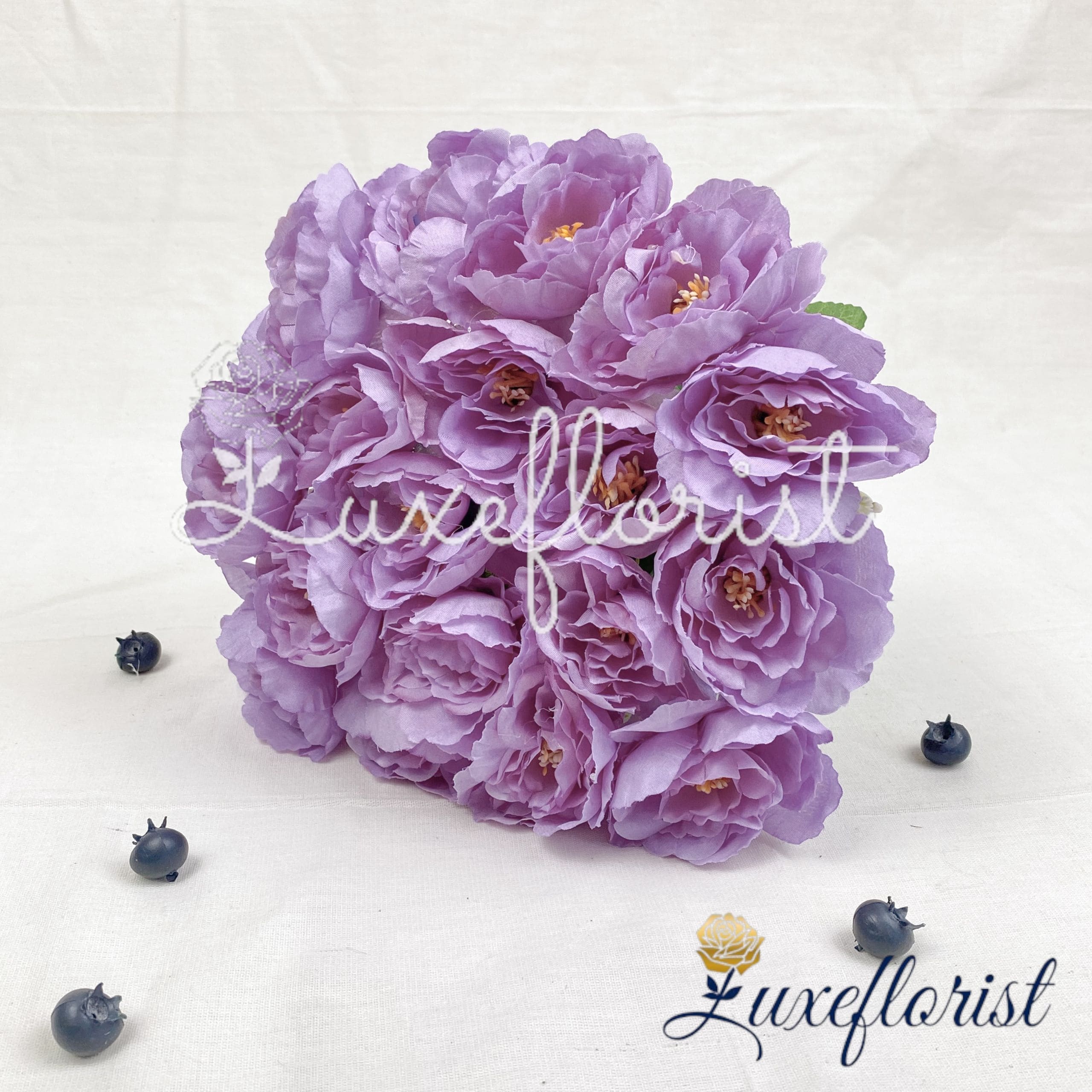 Bouquet Bunga PeonyX18 Tangkai Artifisial – Bunga Mawar Rose Palsu Estetik untuk Dekorasi Ruang Tamu Pajangan Meja Tanaman Plastik Hias Interior Rumah Minimalis