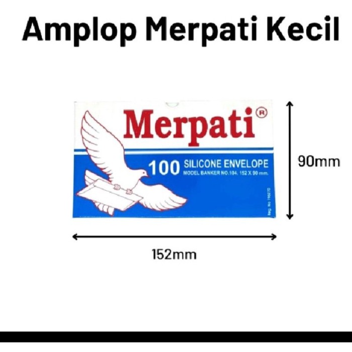 Amplop Putih Merpati 104 Polos 1 Box 100 Pcs
