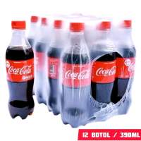 12 Botol Coca Cola Sprite Fanta 390ml Kerat Soda Drink Gembira Grosiran Lusinan