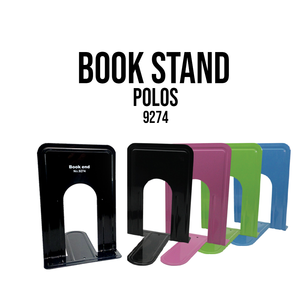 Book Stand / 2pc Book End / Sandaran buku SET / Penyangga buku / Book stand POLOS 9274