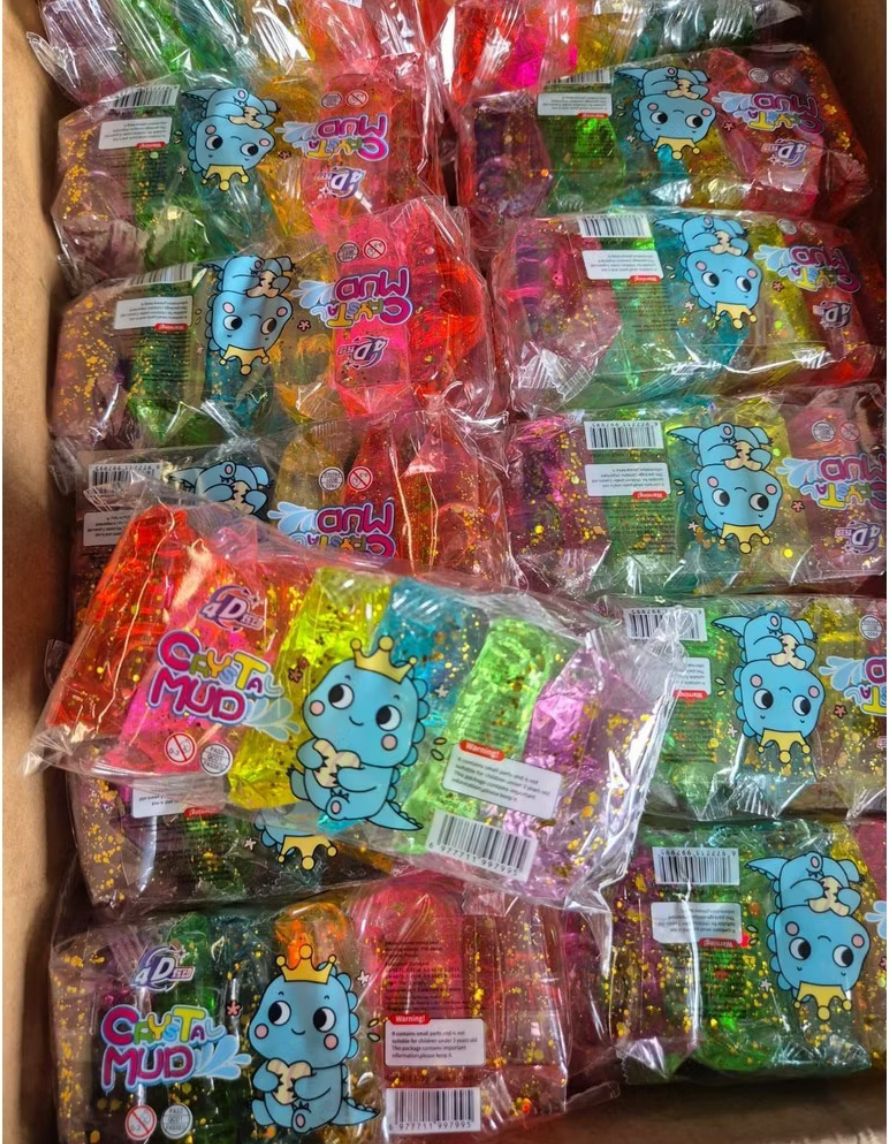 (VIRAL) PROMO mainan CRYSTAL MUD SLIME PACK 6 WARNA / CLAY BENING MAINAN ANAK / SLIME BENING ISI 6