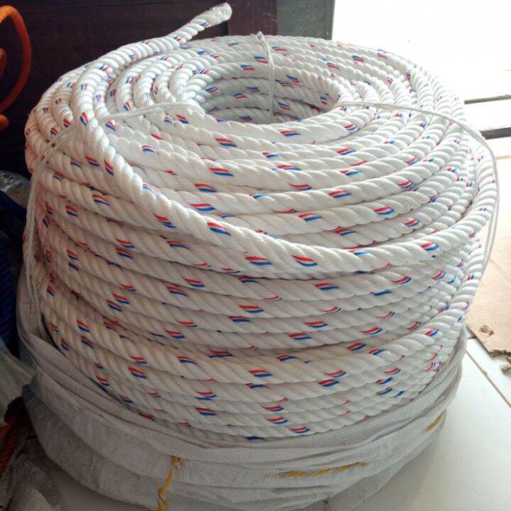Tali tambang putih 8 mm 50 METER - Tali tambang nilon 8mm - Tali tambang PP