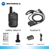 HT Motorola C51 Walkie talkie two way radio jarak jauh 10KM Daya Tinggi 5W 16 Saluran Radio（2unit）portabel Walkie-Talkie frekuensi penerbangan berkapasitas tinggi 9800mAh LED Type-C IP54 Tahan air tahan debu Cocok untuk luar ruangan/hotel