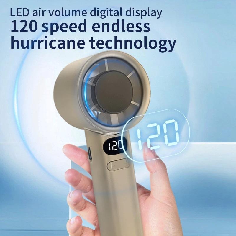 Kipas Mini Strong 120 Gear Wind Speed / Kipas Angin Portabel / Digital Display M11
