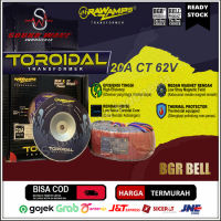 TRAFO TOROIDAL 20A CT 52-62V RAWAMPS DONAT ORIGINAL