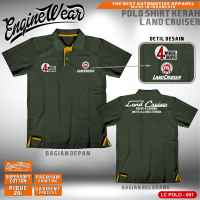 polo shirt Land cruiser Kaos kerah Hardtop Jeep Mobil Baju Offroad Tshirt  otomotif LC cla lcp001