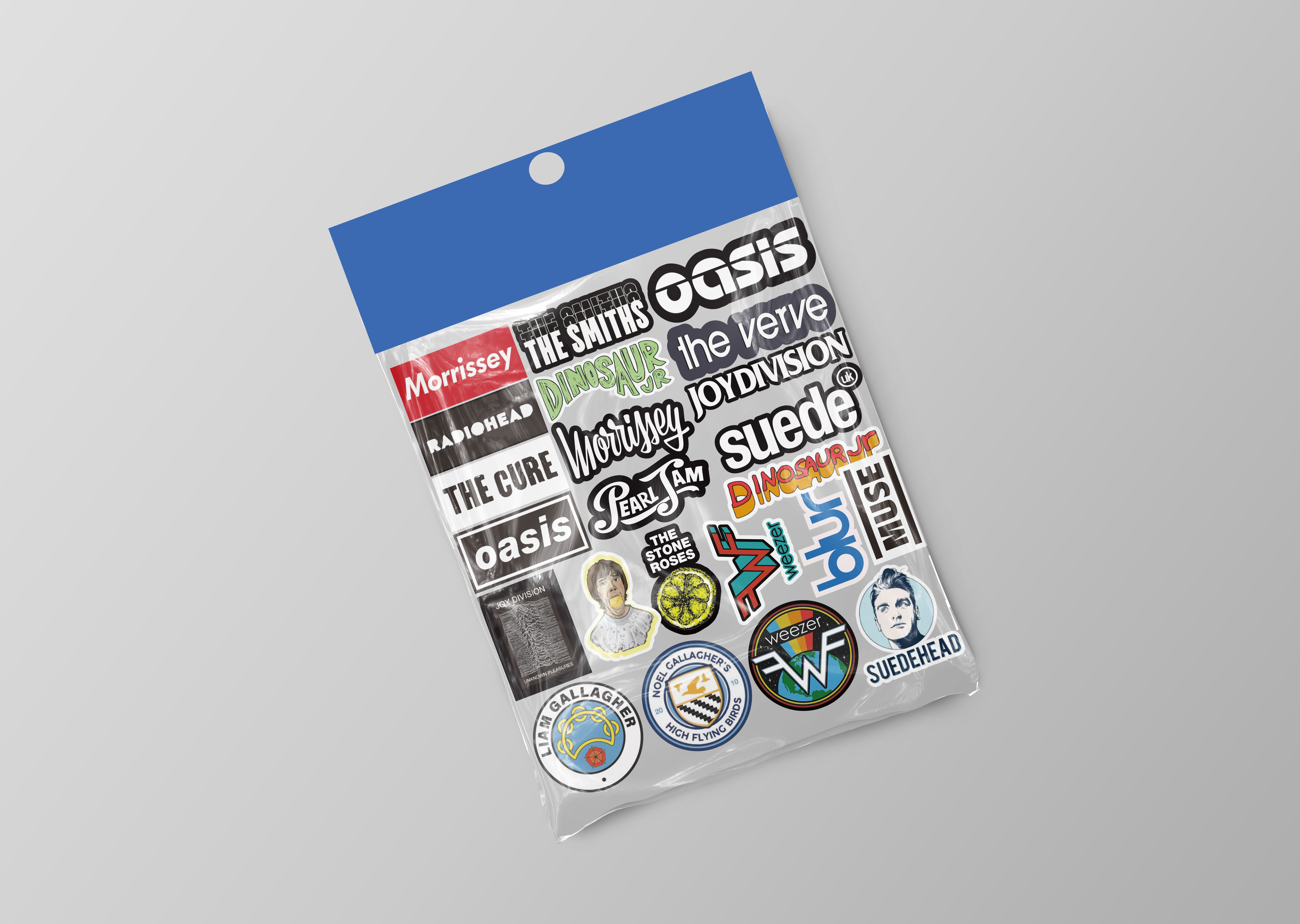 23pcs Sticker Pack Band Sticker Aesthetic Laptop Stiker Band Oasis Vol 5