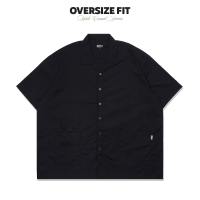 Noforty Project Oversize Short Sleeve Shirt Fudge Black
