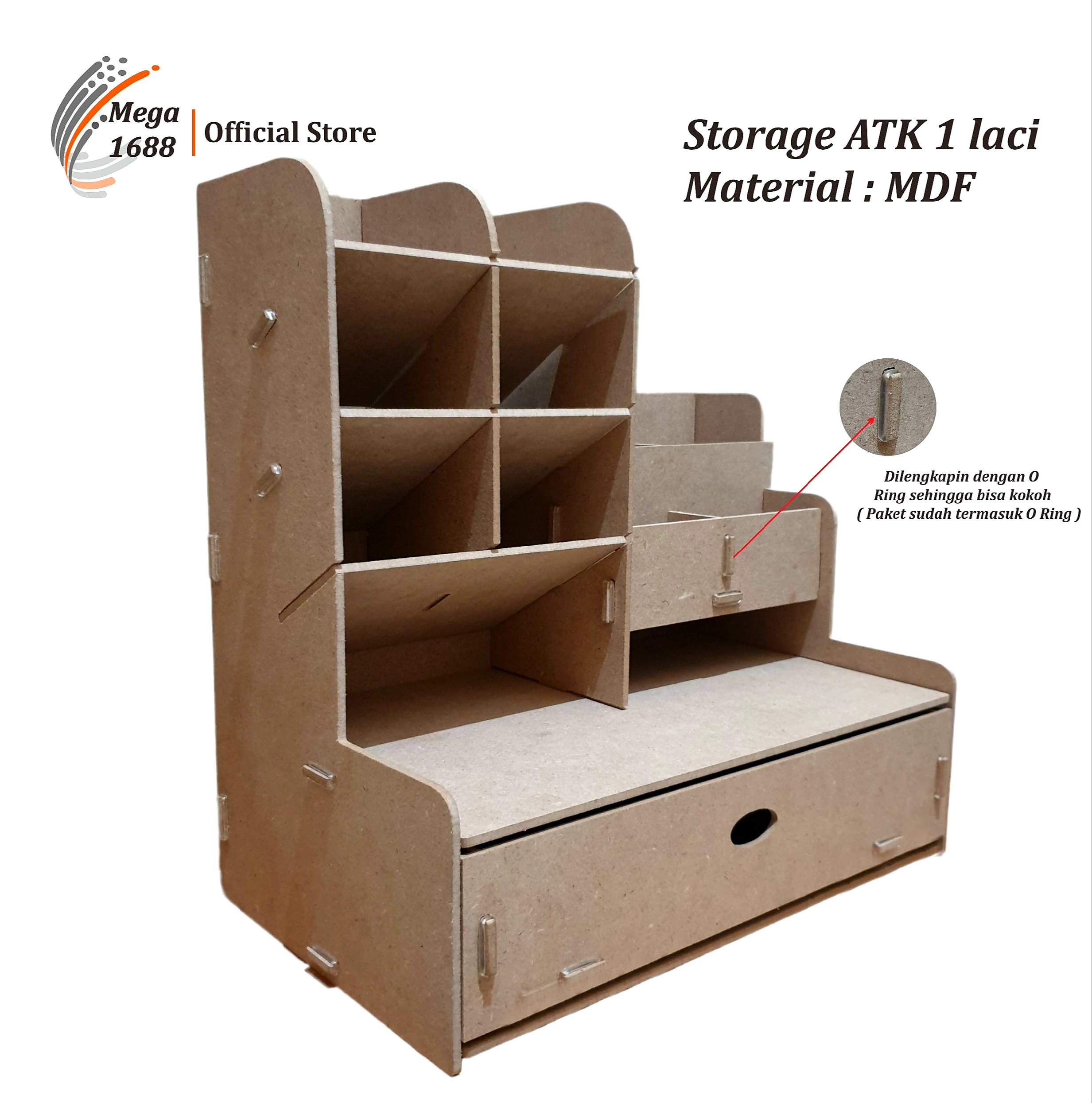 Mega1688 - Desktop Pen Holder Pencil Storage Box Organizer Kotak Pensil Tabung Pena 1006