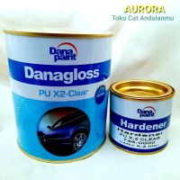 Clear Danagloss X2 Danaglos Anti Gores Mengkilap PU 2 Komponen Plus Hardener Clir Klir Pernis Fernis Vernis Dana Paint 1Kg