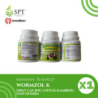 MEDION WORMZOL K OBAT CACING KAMBING DOMBA 10 KAPLET