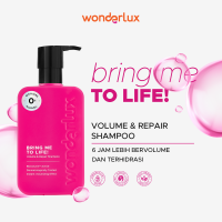 [FLUSH OUT] Wonderlux Bring Me To Life! Shampoo Volume & Repair Rambut Rusak Patah Kering Sampo SLS & SLES FREE 250ml untuk Kulit Kepala Sensitif