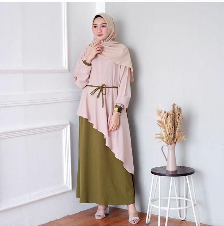 Baju Muslim Modern Gamis ZANARA DRESS Moscrepe Terusan Wanita Trendy Modern Baju Panjang Polos Muslim Gaun Kerja Dress Pesta Murah Terbaru Maxi Muslimah Termurah Pakaian Modis Baju Panjang Simple Casual Elegant 2019
