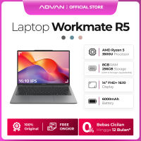 ADVAN Laptop WorkMate | AMD Ryzen 5 3500U | 14 Inch FHD+ 16:10 IPS | 8GB/256GB Upgradable | WIFI 5 | WIndows 11