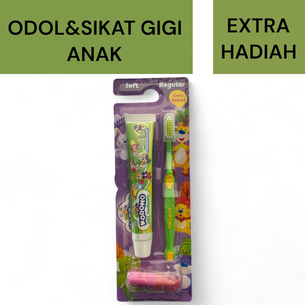 KODOMO SET PASTA GIGI DAN SIIKAT GIGI ANAK