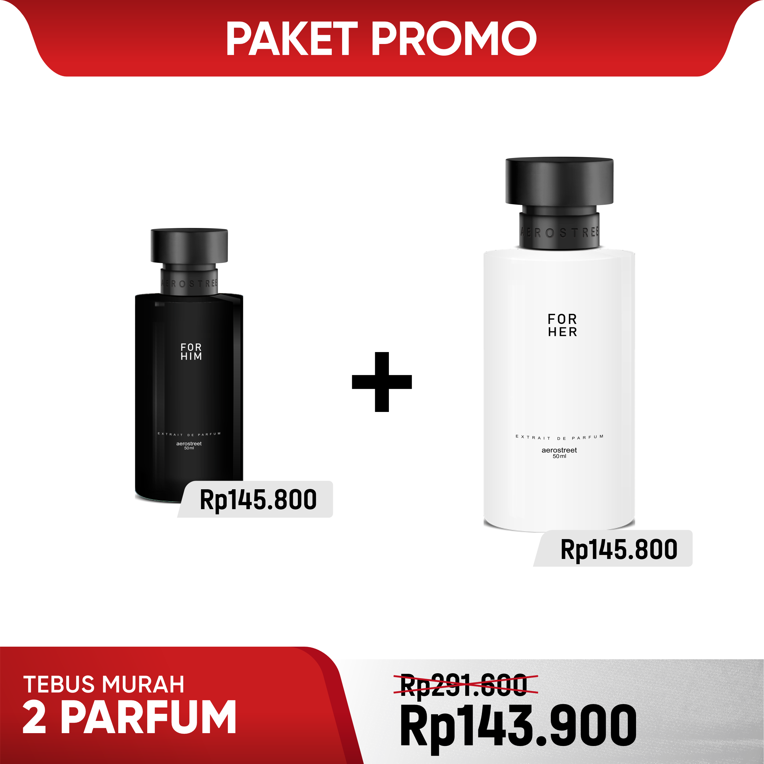 Special Bundling - Aerostreet Parfum Couple For Him x For Her