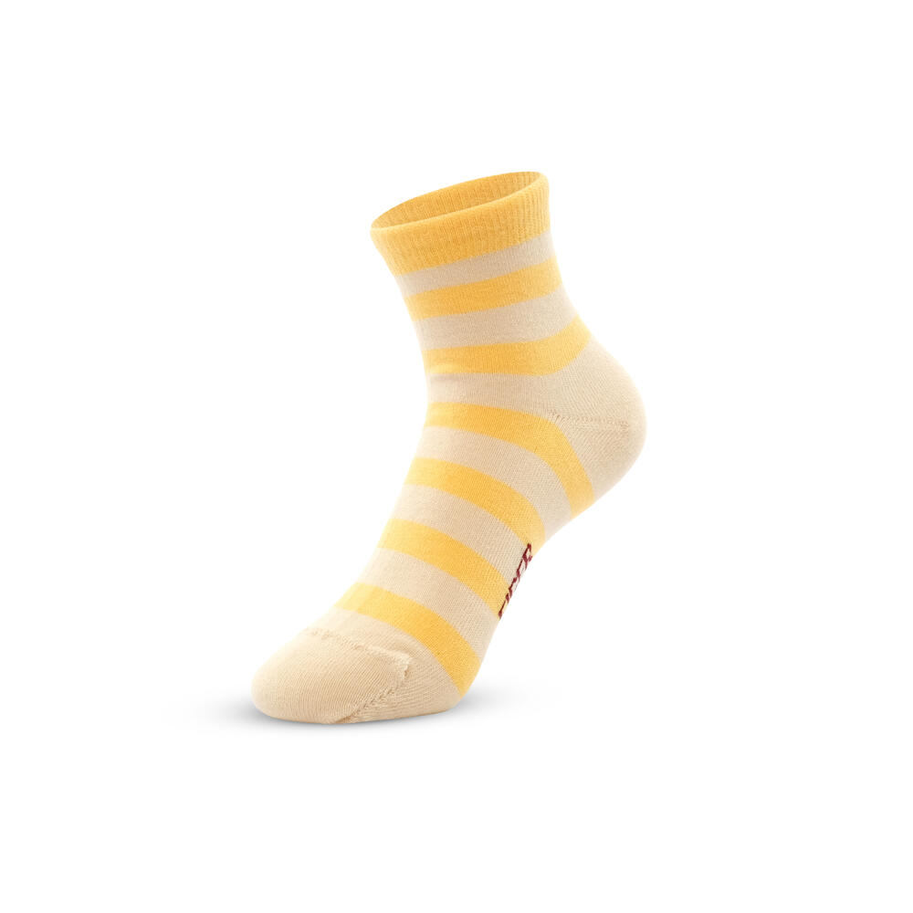 910010382 JR MOORLAND LOW CUT STRIPE SOCKS - YEL