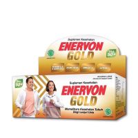 Enervon Gold Multivitamin Lansia 50+ Vitamin C B Complex & Omega 3 | 4 8 Kapsul & 1Box 50s