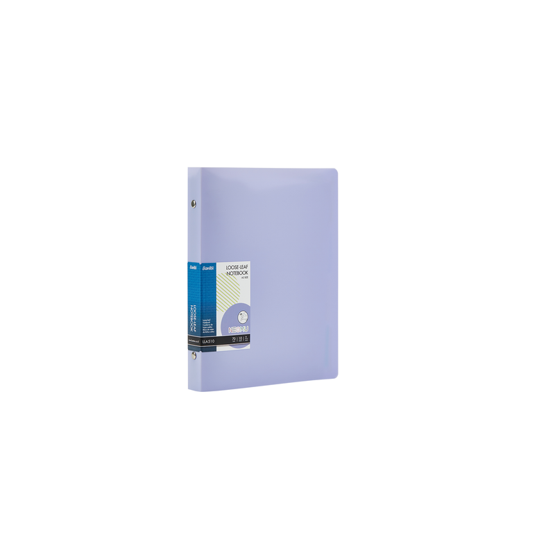 Bantex Binder Buku Catatan A5 Loose-Leaf Notebook 8 Ring Bahan PP Warna Pastel LLA510