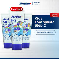 [Bundle 3] Jordan Oral Care Kids Toothpaste Step 2 - Pasta Gigi