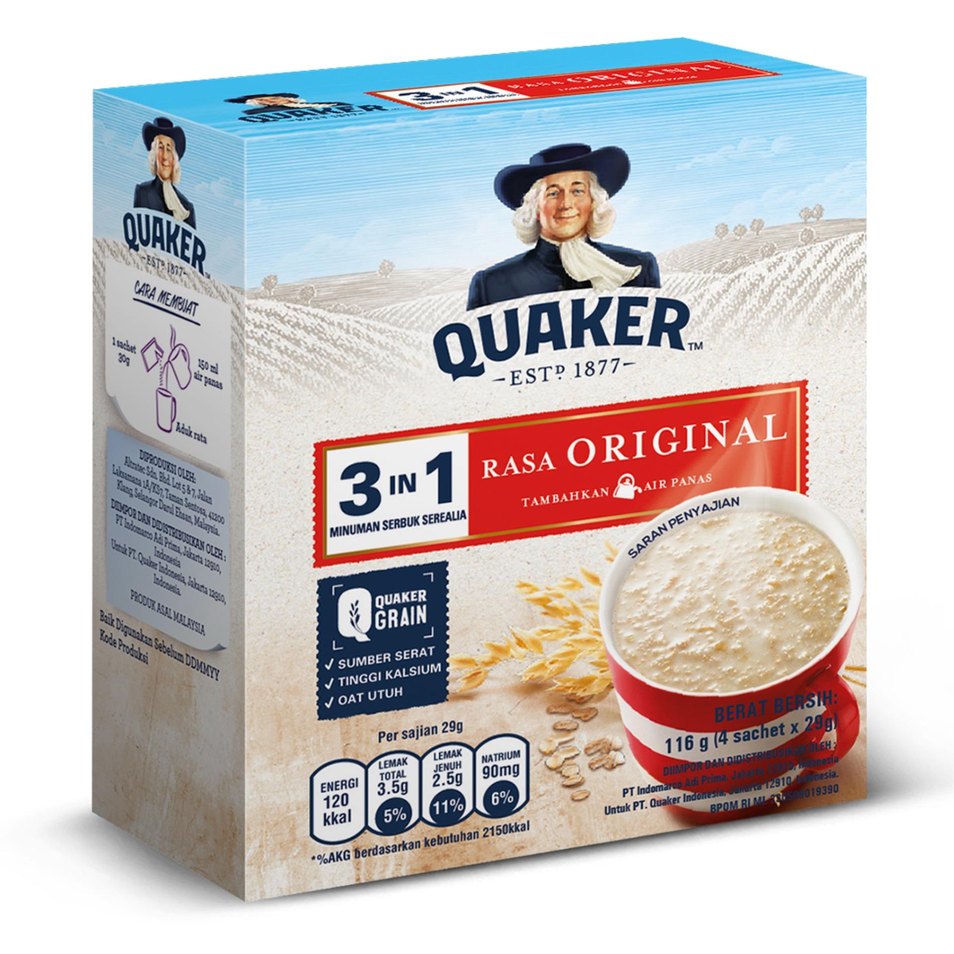 Harga Quaker Oats Sachet