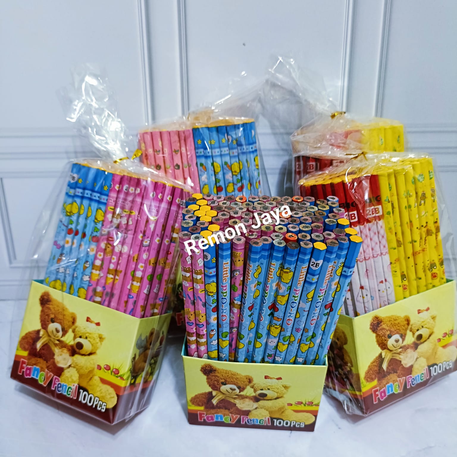 100 PCS PENSIL 2B KARAKTER FANCY ISI 50 PCS DAN 100 PCS