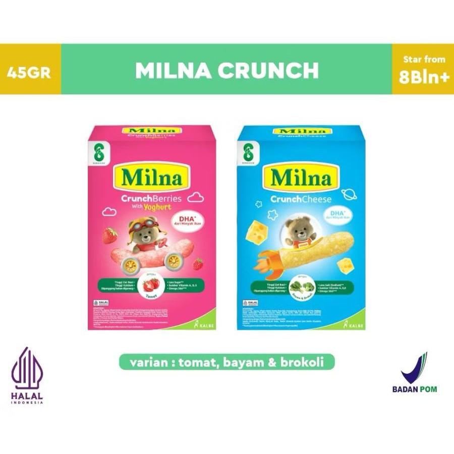 Milna Crunchies 20 gram 8 bulan Snack Camilan Bayi Sehat - Cheese MILNA CRUNCHIES